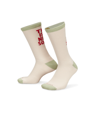 海外【NIKE】 Everyday Plus Dip Dye Crew Socks NIKE Everyday Plus Dip Dye Mens Crew Socks - BROWN COMBO - L